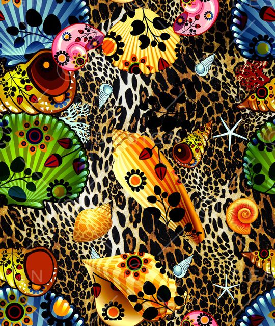 豹纹印花华亿平台图片