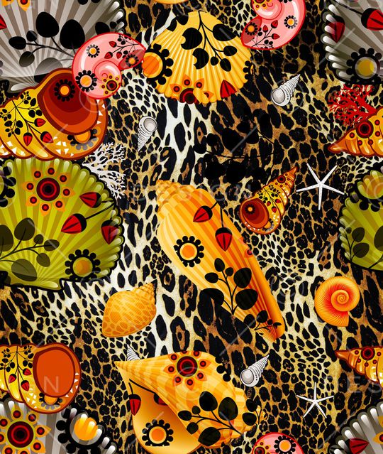 豹纹印花华亿平台图片