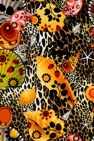 豹纹印花华亿平台图片