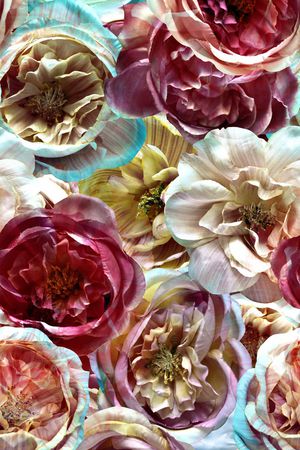 满版花卉印花华亿平台图片