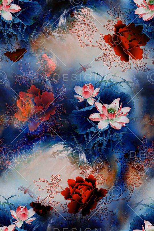 旗袍印花华亿平台图片