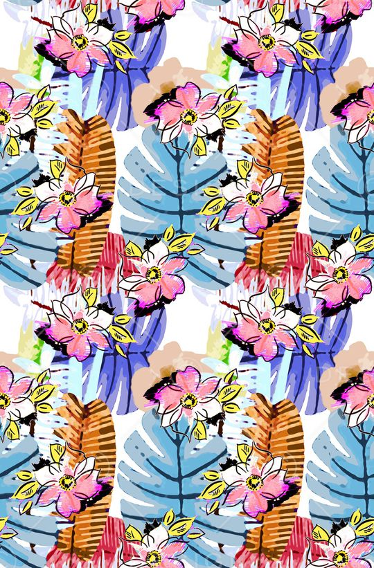 植物印花华亿平台图片