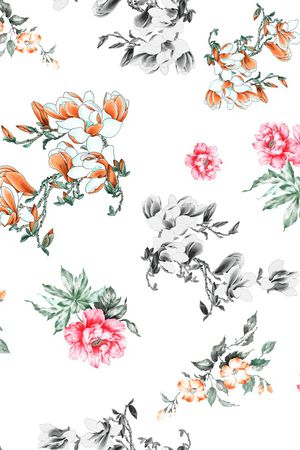 白底花印花华亿平台图片