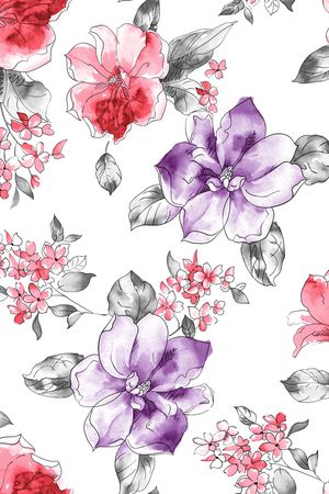 白底花印花华亿平台图片