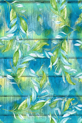 水彩花卉印花华亿平台图片