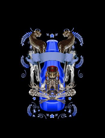 抽象印花华亿平台图片