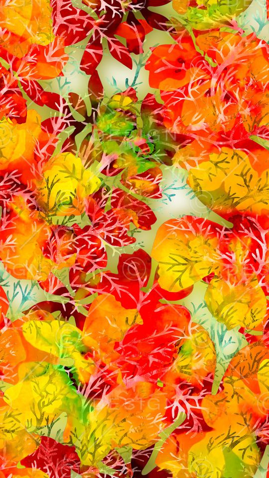 褪色花卉印花华亿平台图片