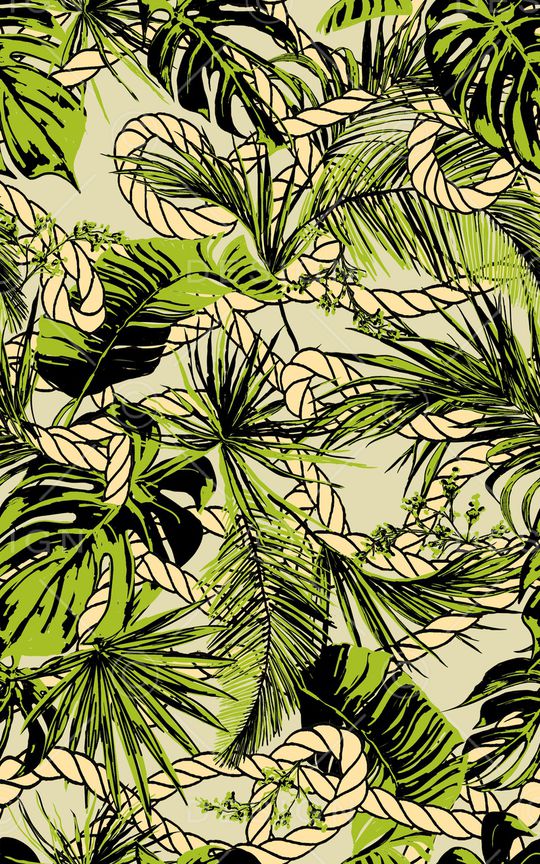 绿植树叶印花华亿平台图片