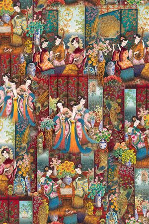 绘画印花华亿平台图片