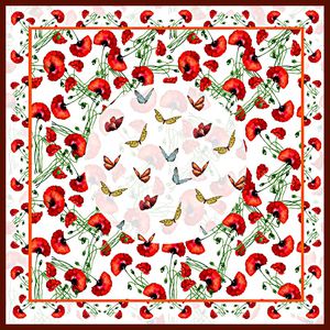 水彩花卉印花华亿平台图片