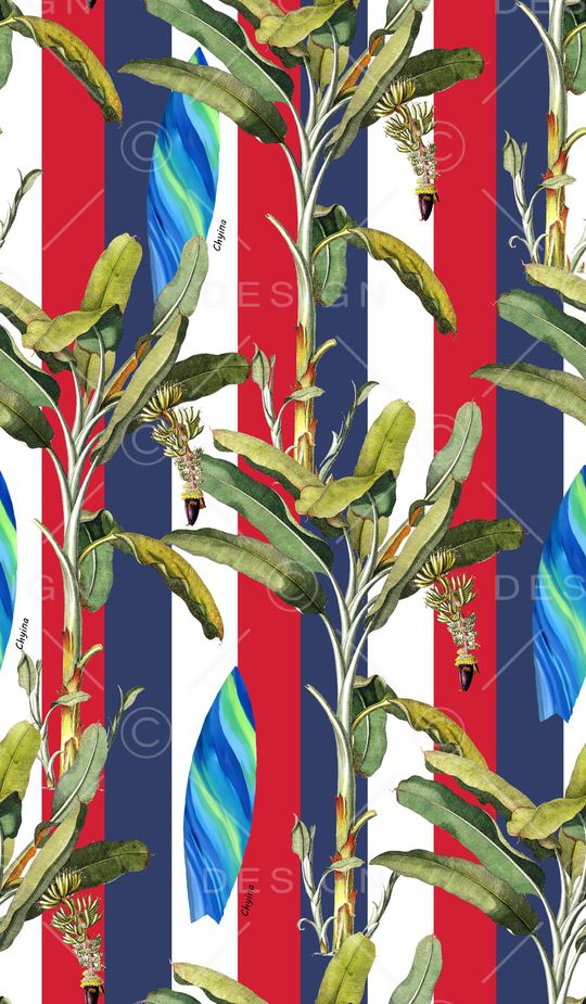 条纹印花华亿平台图片