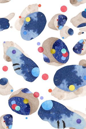 抽象印花华亿平台图片