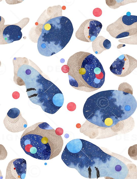 抽象印花华亿平台图片