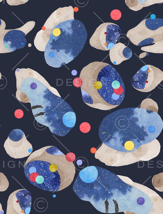 抽象印花华亿平台图片