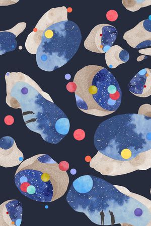 抽象印花华亿平台图片