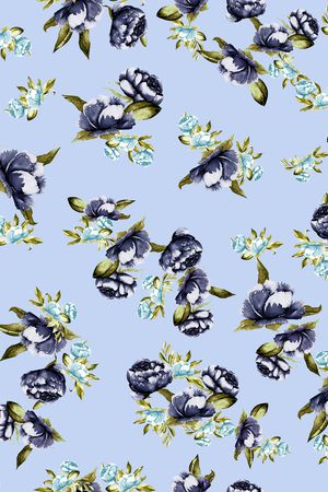 小碎花印花华亿平台图片