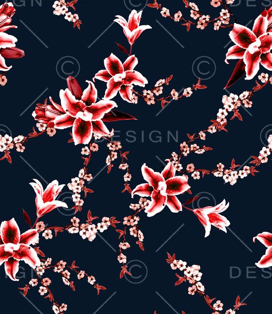 小碎花印花华亿平台图片