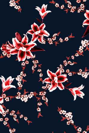 小碎花印花华亿平台图片