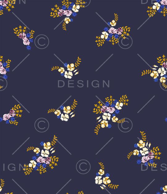 小碎花印花华亿平台图片