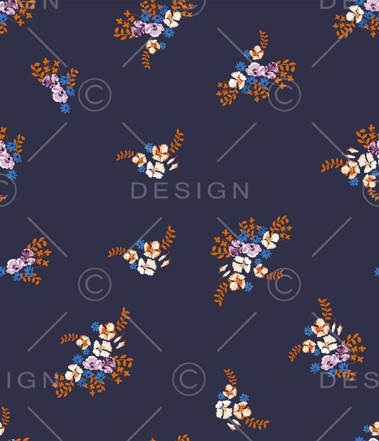 小碎花印花华亿平台图片