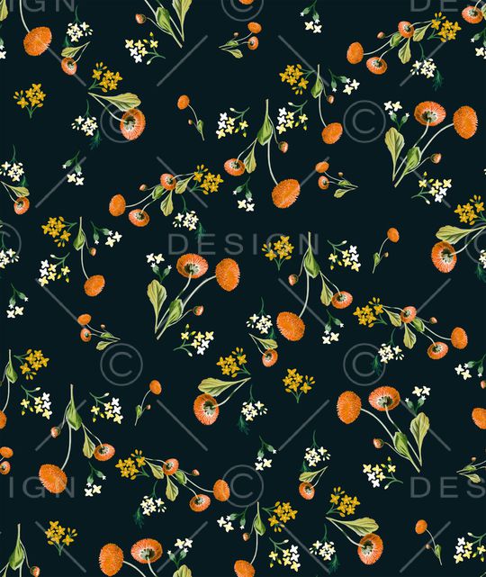 小碎花印花华亿平台图片