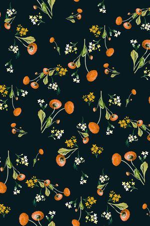 小碎花印花华亿平台图片