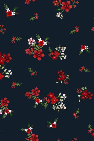 小碎花印花华亿平台图片