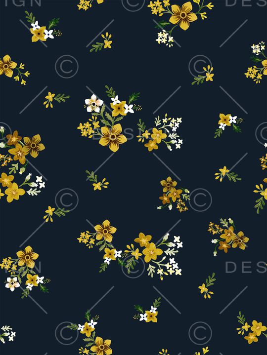 小碎花印花华亿平台图片