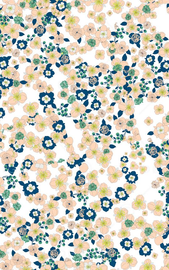 手绘花卉印花华亿平台图片