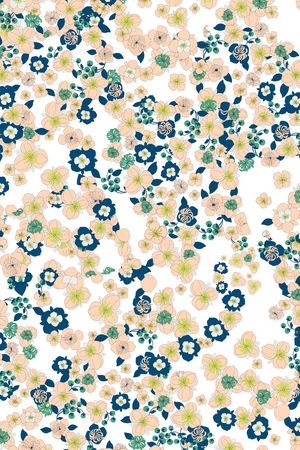 手绘花卉印花华亿平台图片