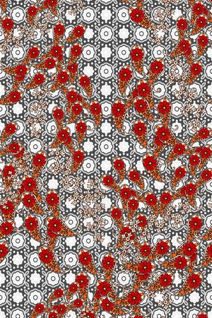 手绘花卉印花华亿平台图片