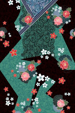 花卉印花华亿平台图片