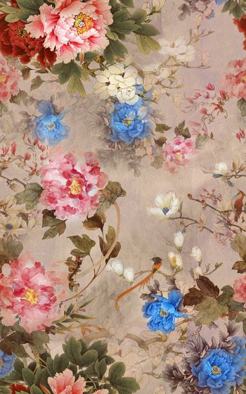 花卉印花华亿平台图片