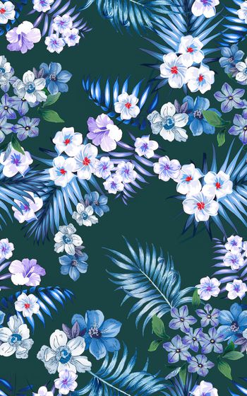 植物印花华亿平台图片