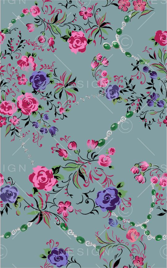 植物印花华亿平台图片