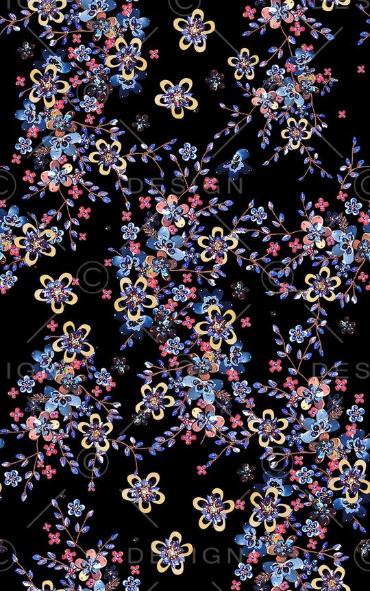 小碎花印花华亿平台图片