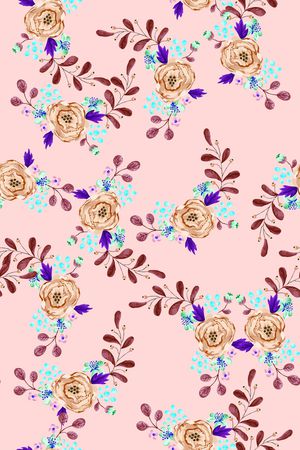 小碎花印花华亿平台图片