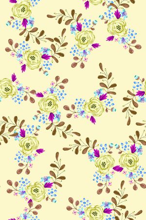 小碎花印花华亿平台图片