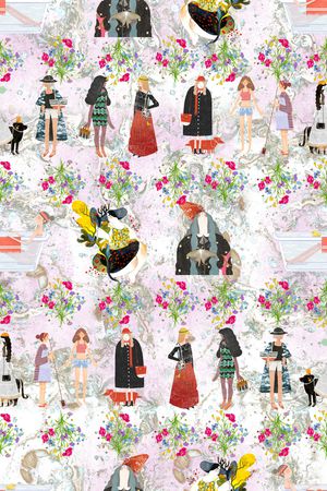 淑女印花华亿平台图片