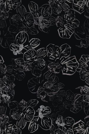 手绘线条笔触印花华亿平台图片