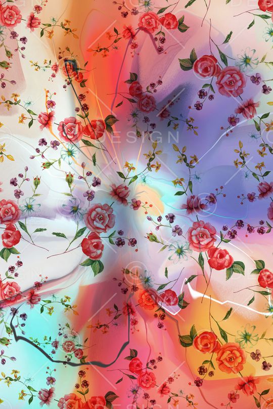 小碎花印花华亿平台图片