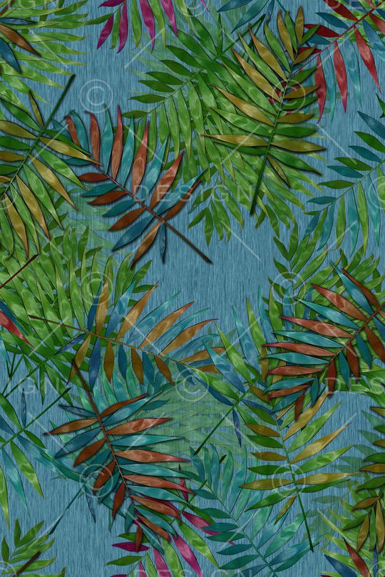 绿植树叶印花华亿平台图片