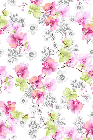 白底花印花华亿平台图片