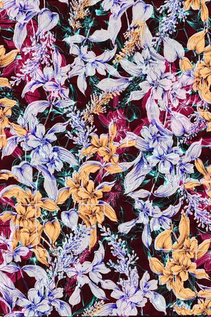 抽象花卉印花华亿平台图片