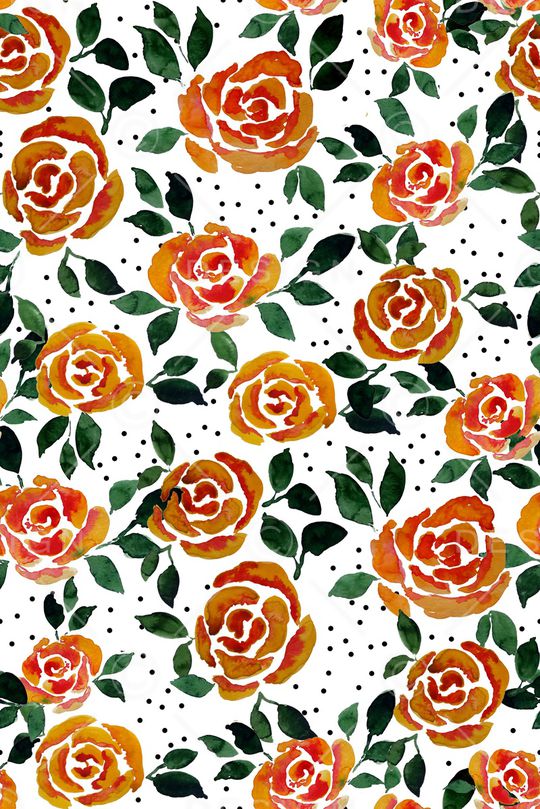 手绘玫瑰印花华亿平台图片