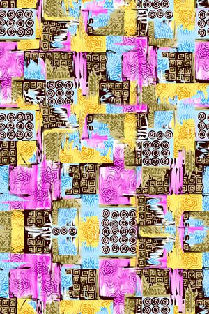 抽象印花华亿平台图片