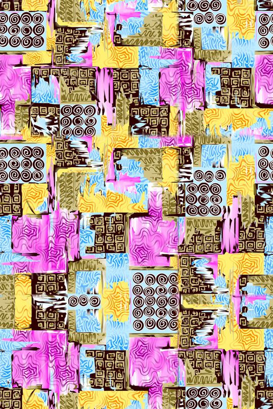 抽象印花华亿平台图片