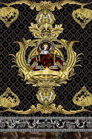 宫廷风印花华亿平台图片