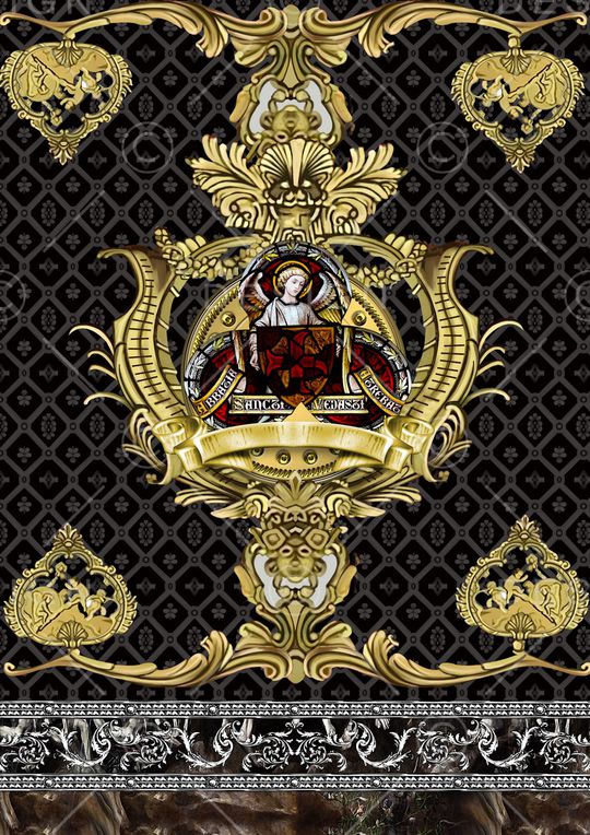 宫廷风印花华亿平台图片