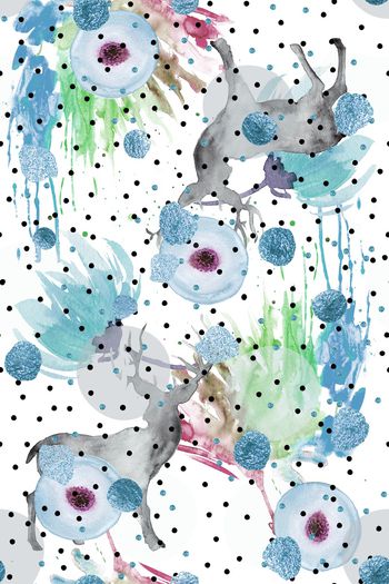 1101768-泼墨花朵圆点烫金小鹿-3